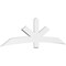 Ekena Millwork Alberta Architectural Grade PVC Gable Bracket, 96"W x 28"H x 2"D x 6"F, 7/12 Pitch GBP096X28X0206ALB00 - alternate 1